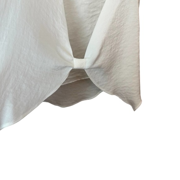 Elisa Rivera White Short Sleeve Blouse Size ES 36 US Small - Picture 5 of 9